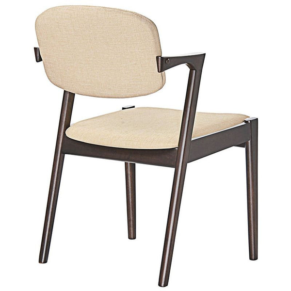 Spunk Dining Armchair in Walnut Beige