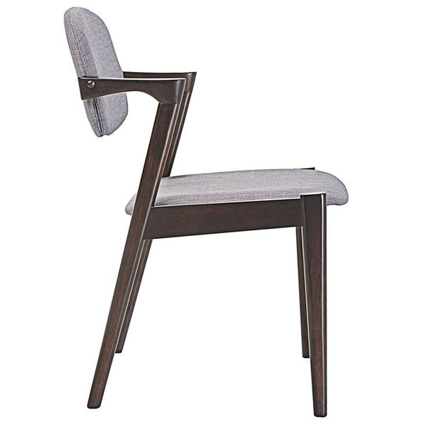 Spunk Dining Armchair in Walnut Gray