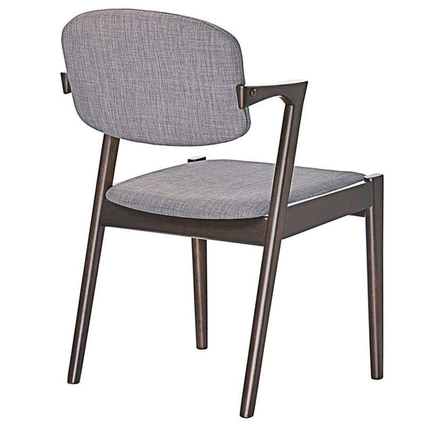 Spunk Dining Armchair in Walnut Gray