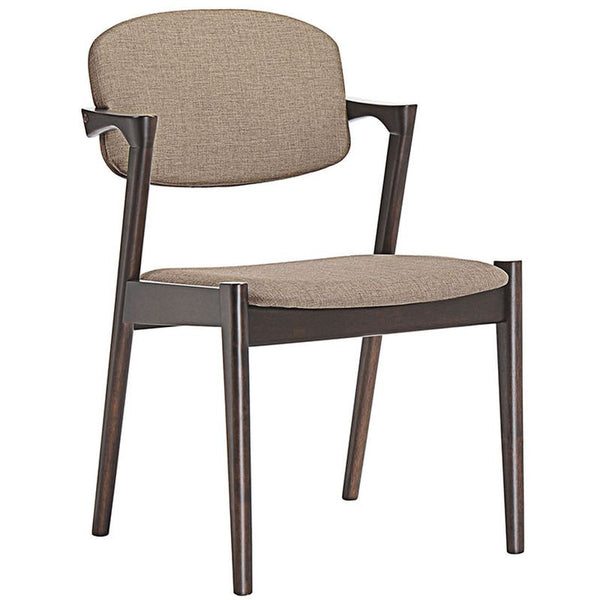 Spunk Dining Armchair in Walnut Latte