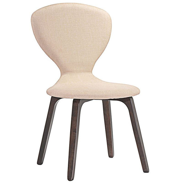 Tempest Dining Side Chair in Walnut Beige