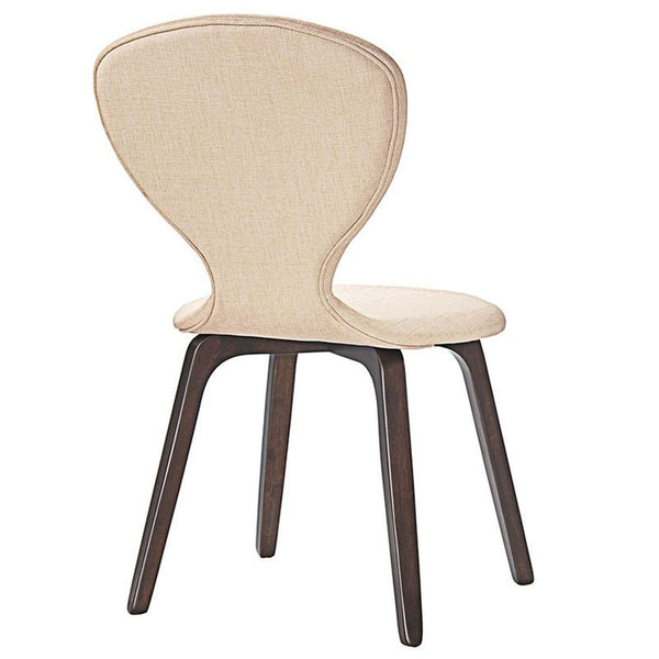 Tempest Dining Side Chair in Walnut Beige