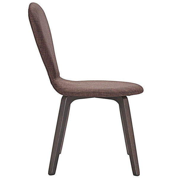 Tempest Dining Side Chair in Walnut Brown