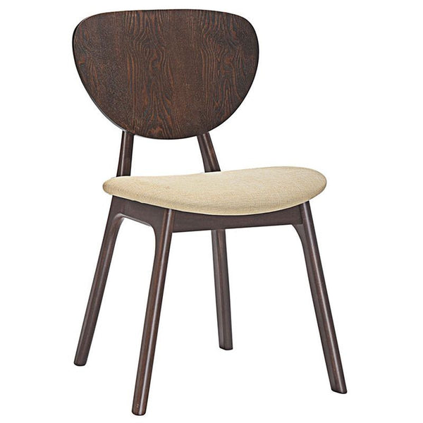 Murmur Dining Side Chair in Walnut Beige