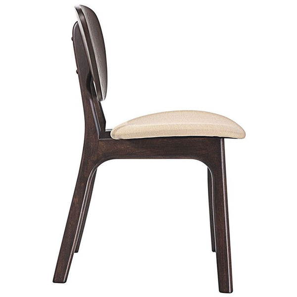 Murmur Dining Side Chair in Walnut Beige