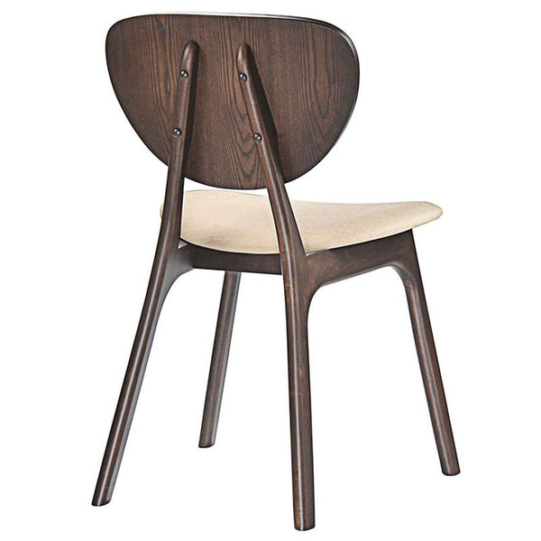 Murmur Dining Side Chair in Walnut Beige