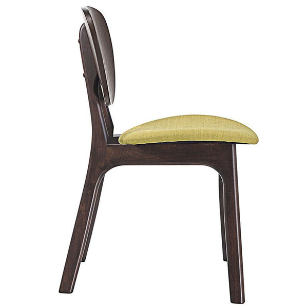 Murmur Dining Side Chair in Walnut Green