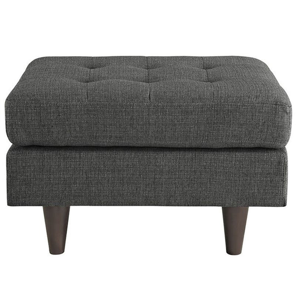 Empress Upholstered Ottoman in Gray