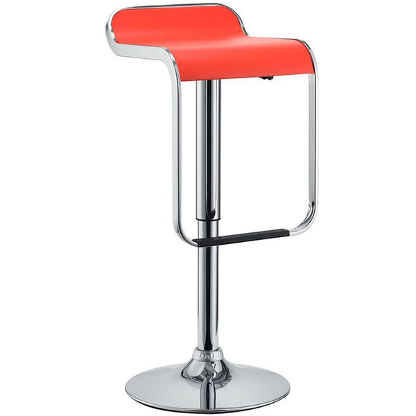 LEM Vinyl Bar Stool in Red