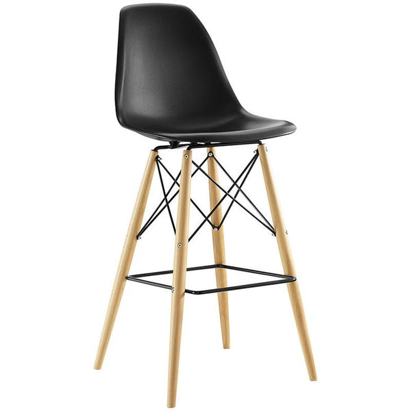 Pyramid Bar Stool in Black