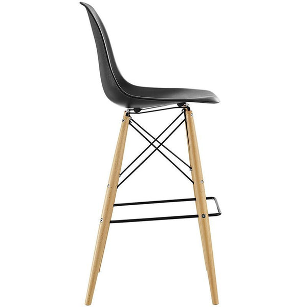 Pyramid Bar Stool in Black