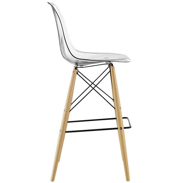 Pyramid Bar Stool in Clear