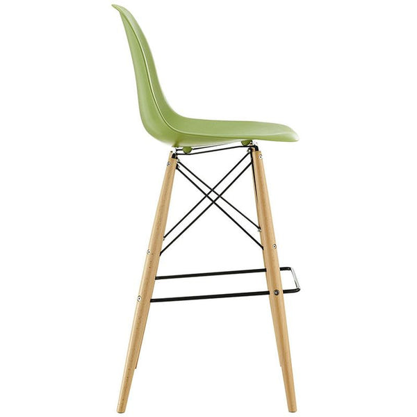 Pyramid Bar Stool in Light Green