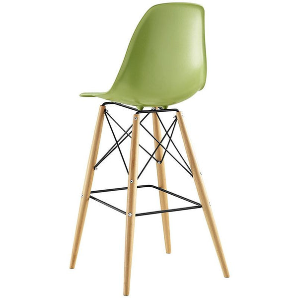 Pyramid Bar Stool in Light Green