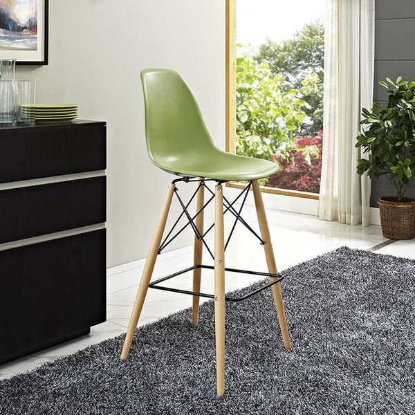 Pyramid Bar Stool in Light Green