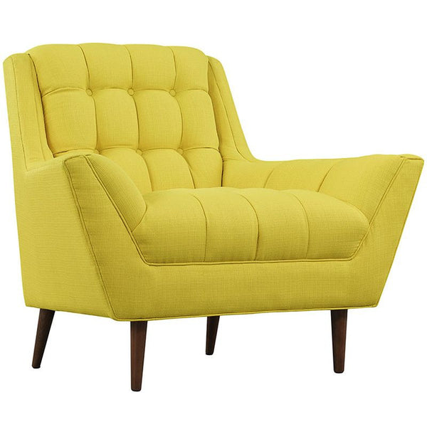 Response Fabric Armchair in Sunny