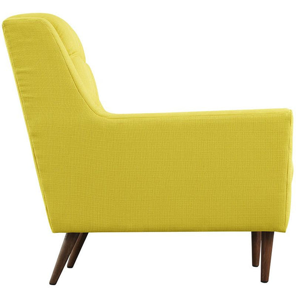 Response Fabric Armchair in Sunny