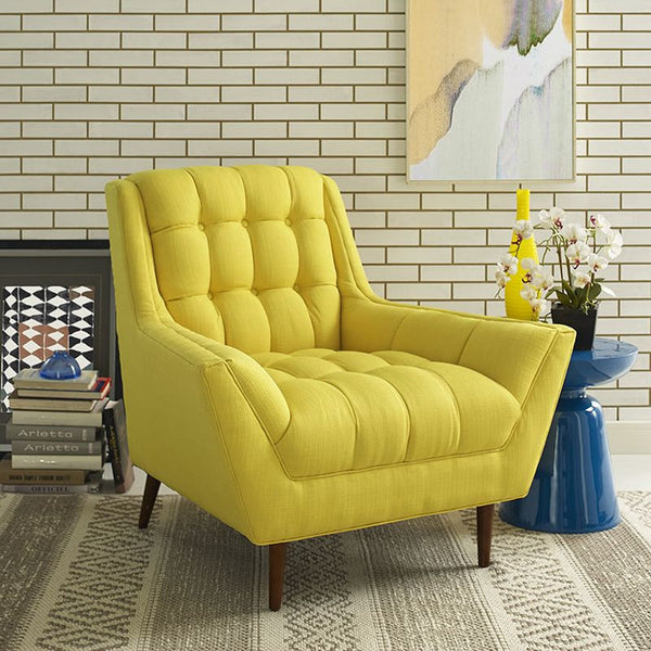 Response Fabric Armchair in Sunny