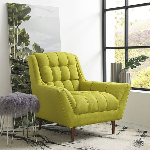 Response Fabric Armchair in Wheatgrass