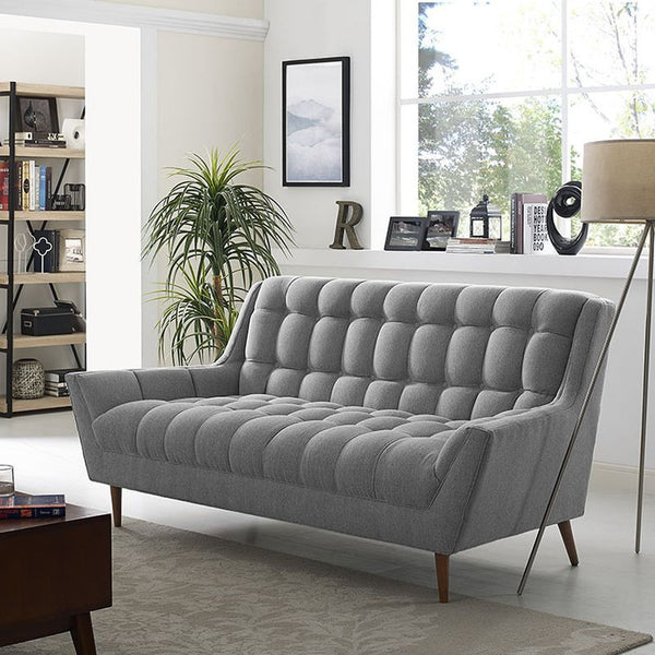Response Fabric Loveseat in Expectation Gray