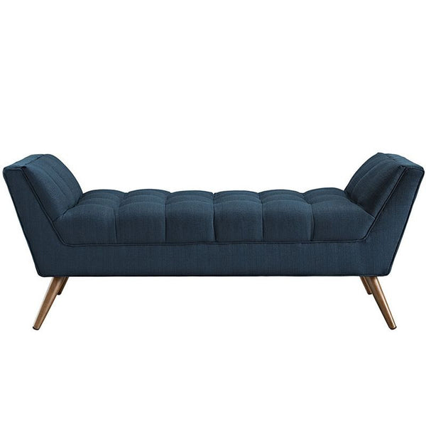 Response Medium Fabric Bench in Azure