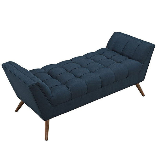 Response Medium Fabric Bench in Azure