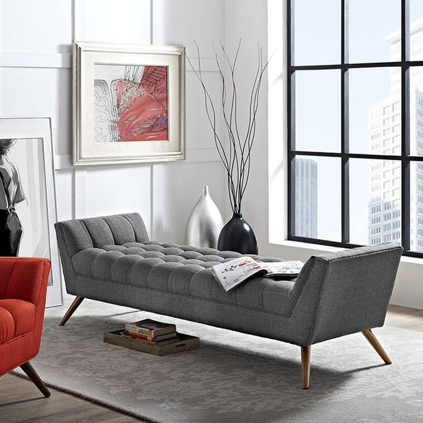 Response Fabric Bench in Gray