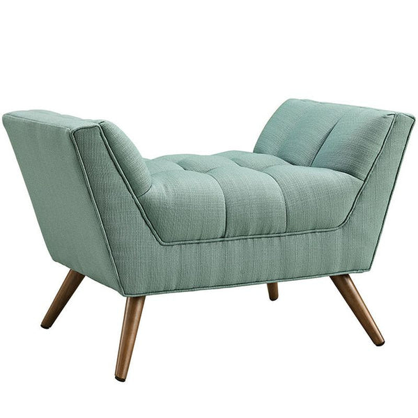 Response Fabric Ottoman in Laguna