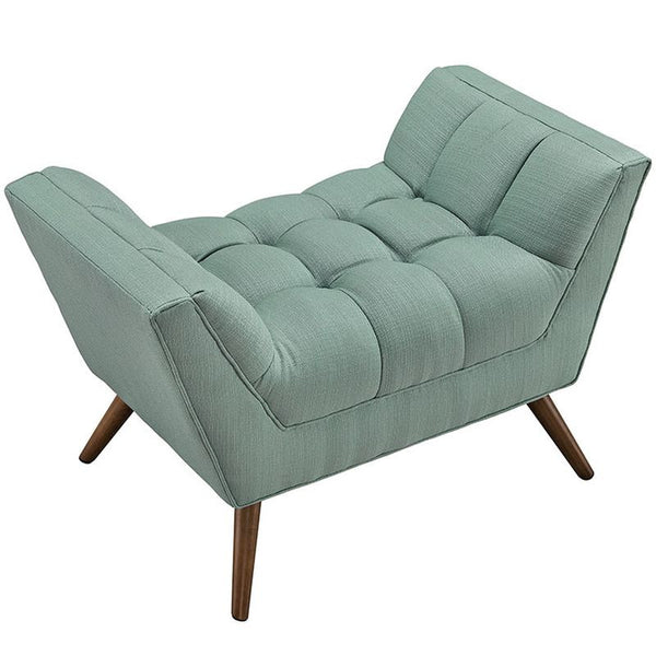 Response Fabric Ottoman in Laguna