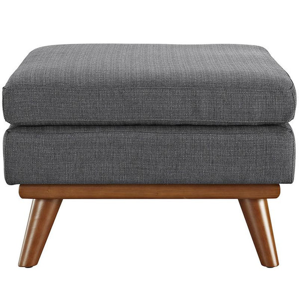 Engage Fabric Ottoman in Gray