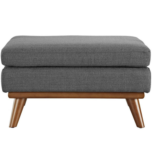 Engage Fabric Ottoman in Gray