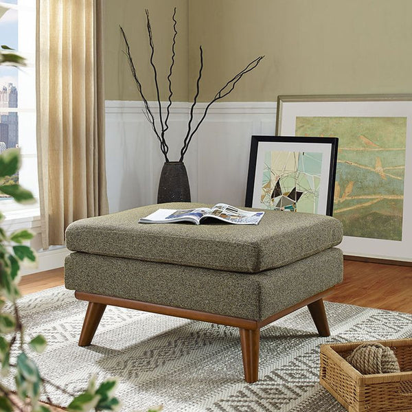 Engage Fabric Ottoman in Oatmeal