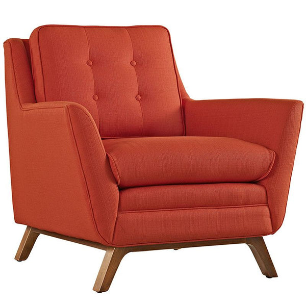 Beguile Fabric Armchair in Atomic Red