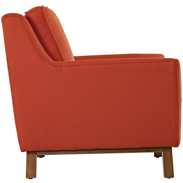 Beguile Fabric Armchair in Atomic Red