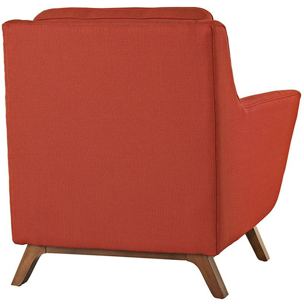 Beguile Fabric Armchair in Atomic Red