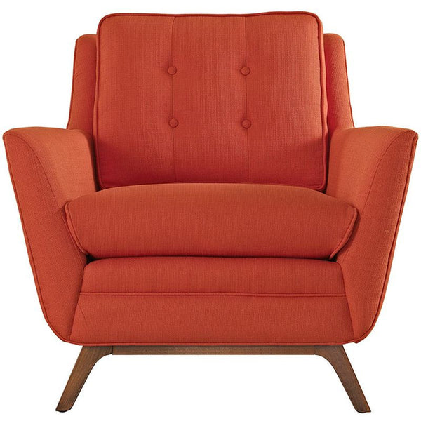 Beguile Fabric Armchair in Atomic Red