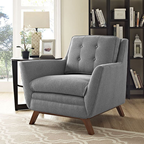 Beguile Fabric Armchair in Expectation Gray