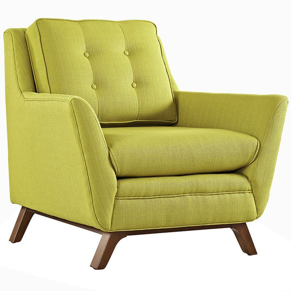 Beguile Fabric Armchair in Wheatgrass