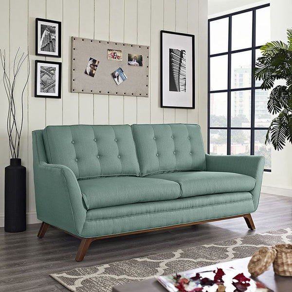 Beguile Fabric Loveseat in Laguna