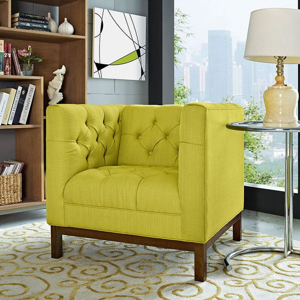 Panache Fabric Armchair in Wheatgrass