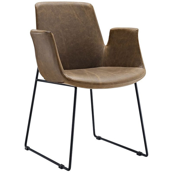 Aloft Dining Armchair in Brown