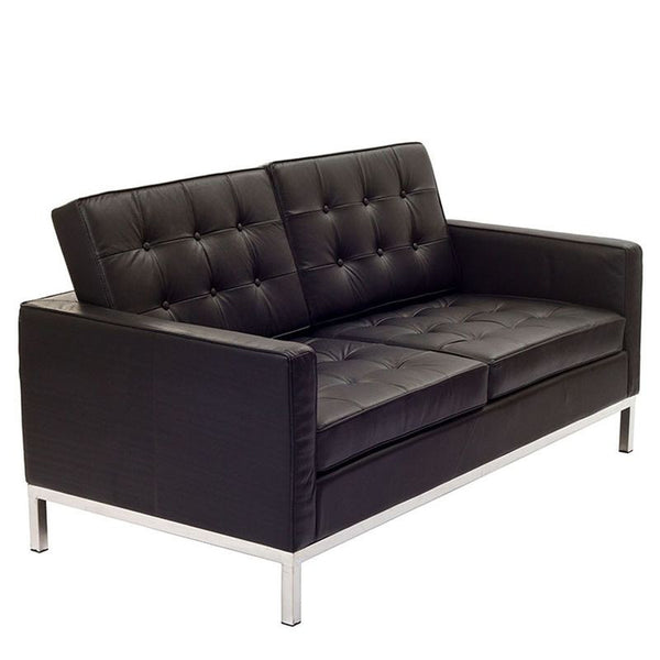 Loft Leather Loveseat in Brown