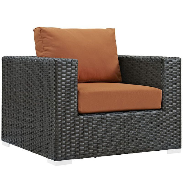 Sojourn Outdoor Patio Sunbrella® Armchair in Canvas Tuscan
