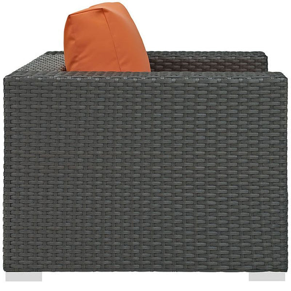 Sojourn Outdoor Patio Sunbrella® Armchair in Canvas Tuscan