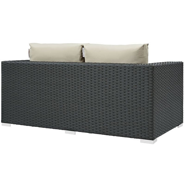 Sojourn Outdoor Patio Sunbrella® Loveseat in Canvas Antique Beige