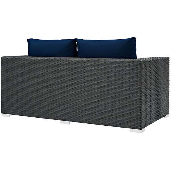 Sojourn Outdoor Patio Sunbrella® Loveseat in Canvas Navy