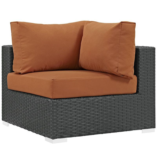 Sojourn Outdoor Patio Sunbrella® Corner in Canvas Tuscan