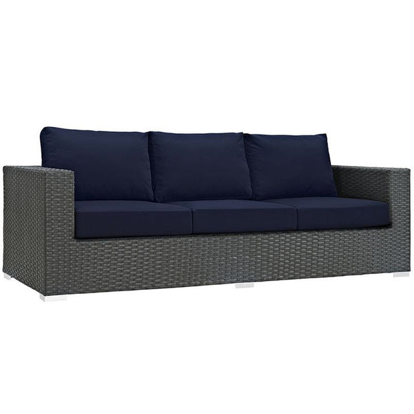 Sojourn Outdoor Patio Sunbrella® Sofa in Canvas Navy