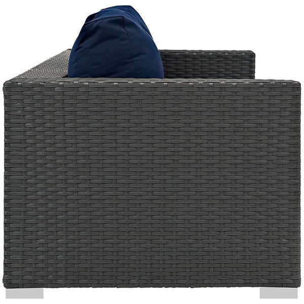 Sojourn Outdoor Patio Sunbrella® Sofa in Canvas Navy