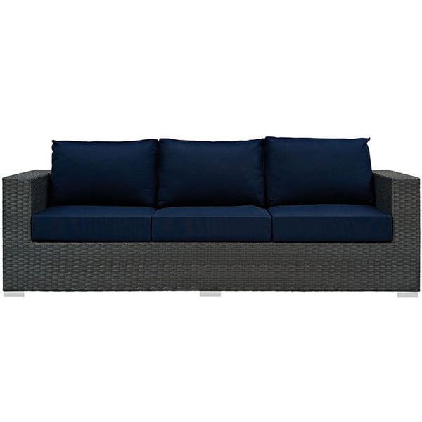 Sojourn Outdoor Patio Sunbrella® Sofa in Canvas Navy